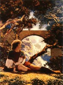 The Knave -- by Maxfield Parrish