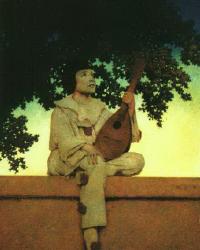 Her Window --by Maxfield Parrish